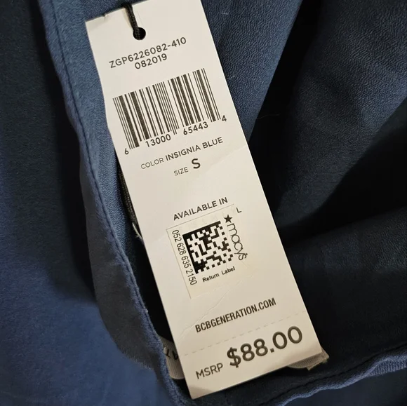 BCBGeneration Blue Ruffle Dress - Picture 7 of 7